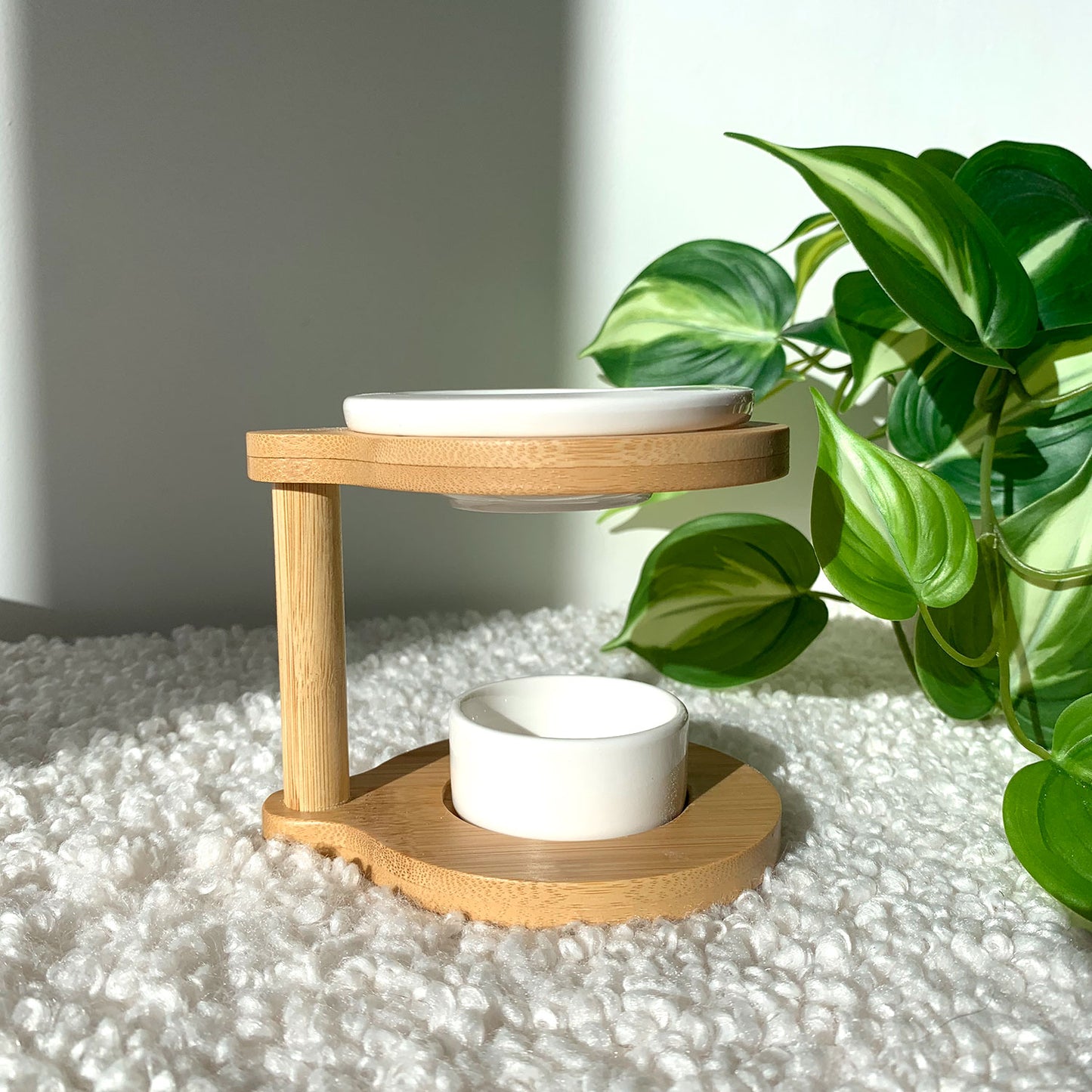 Brûleur fondants épuré en bois Liam