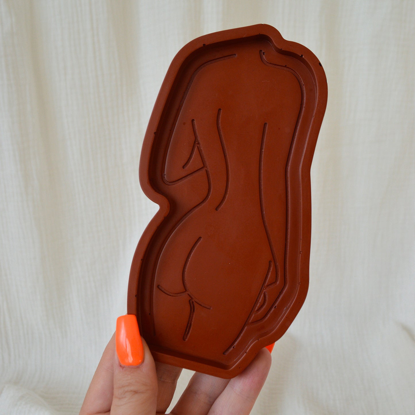 Plateau décoratif corps Calie Terracotta