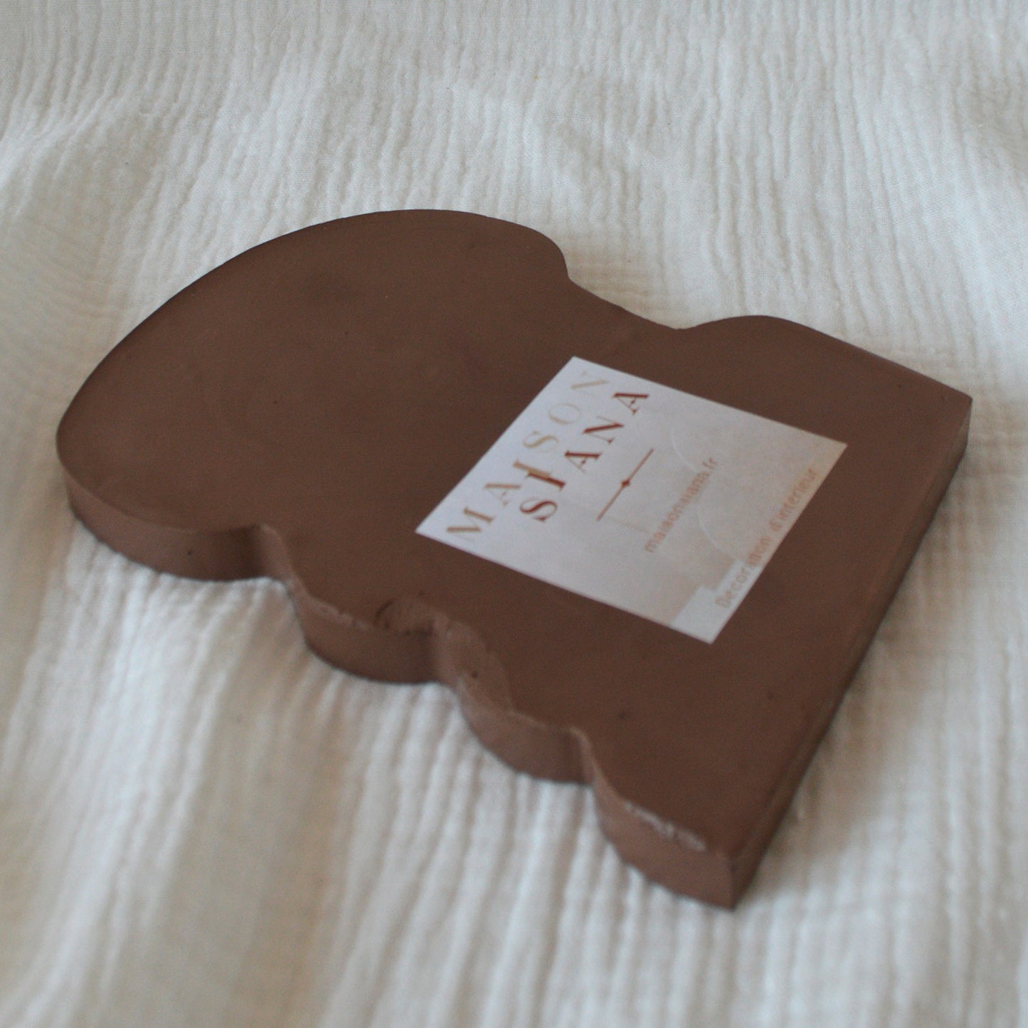 Plateau décoratif visage Ambre Moka