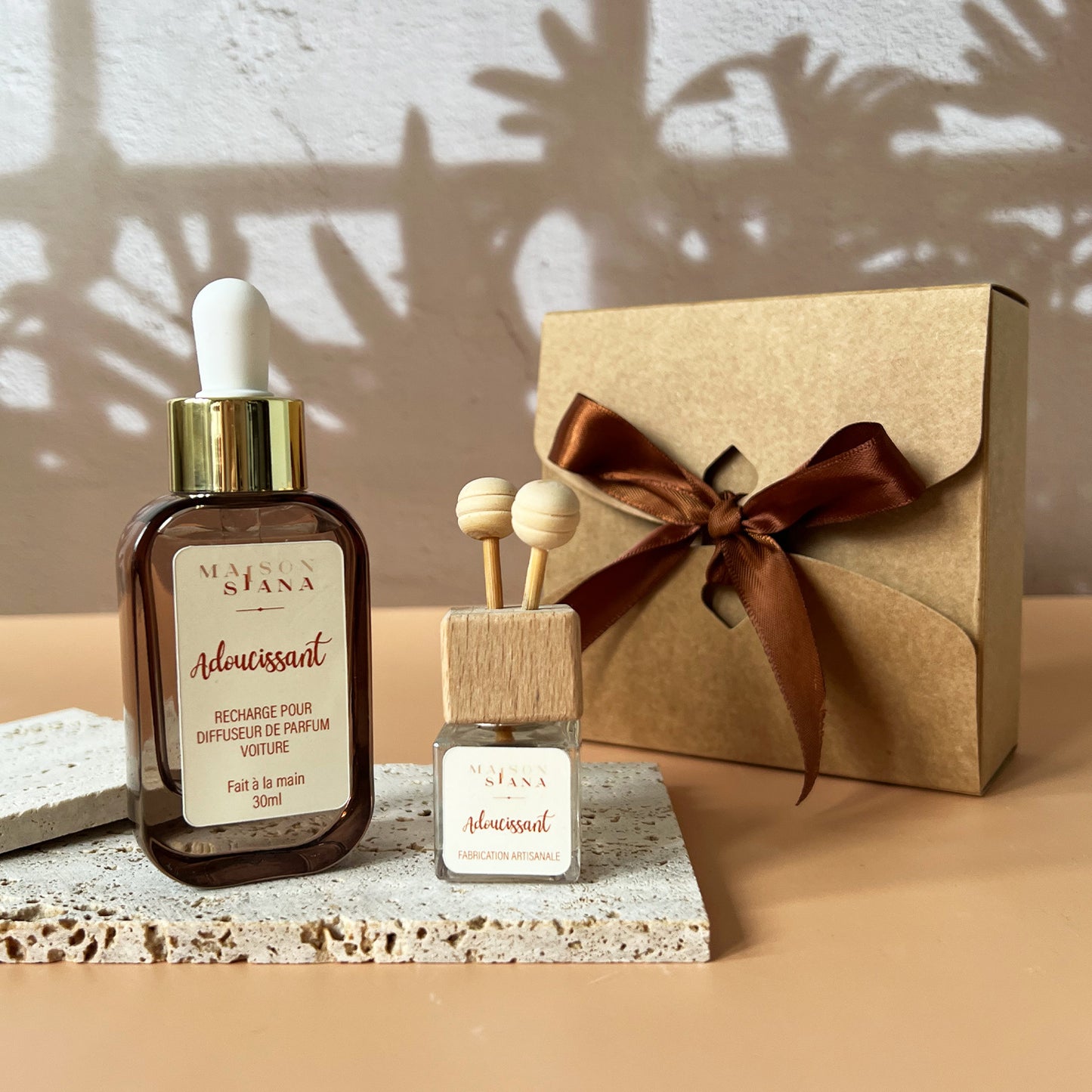 Coffret parfum voiture à clip + recharge