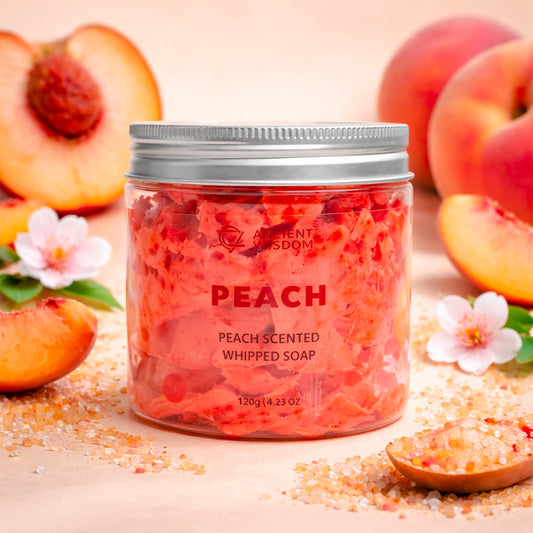 Savon fouetté Pêche