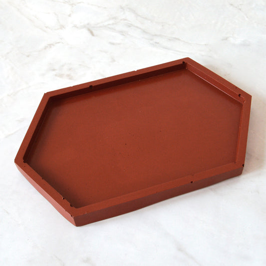 Plateau hexagonal Xena Terracotta