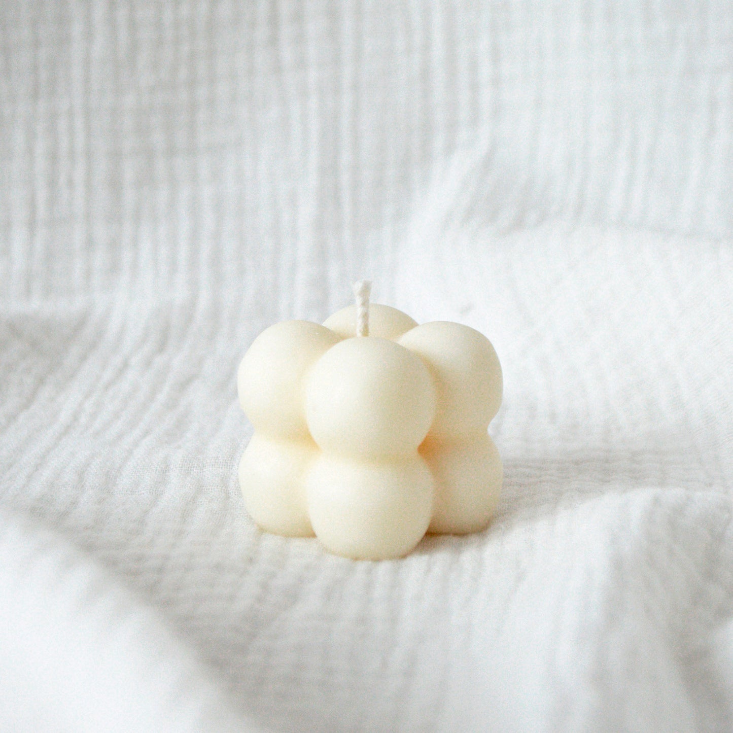 Bougie décorative Cube bulles Leya
