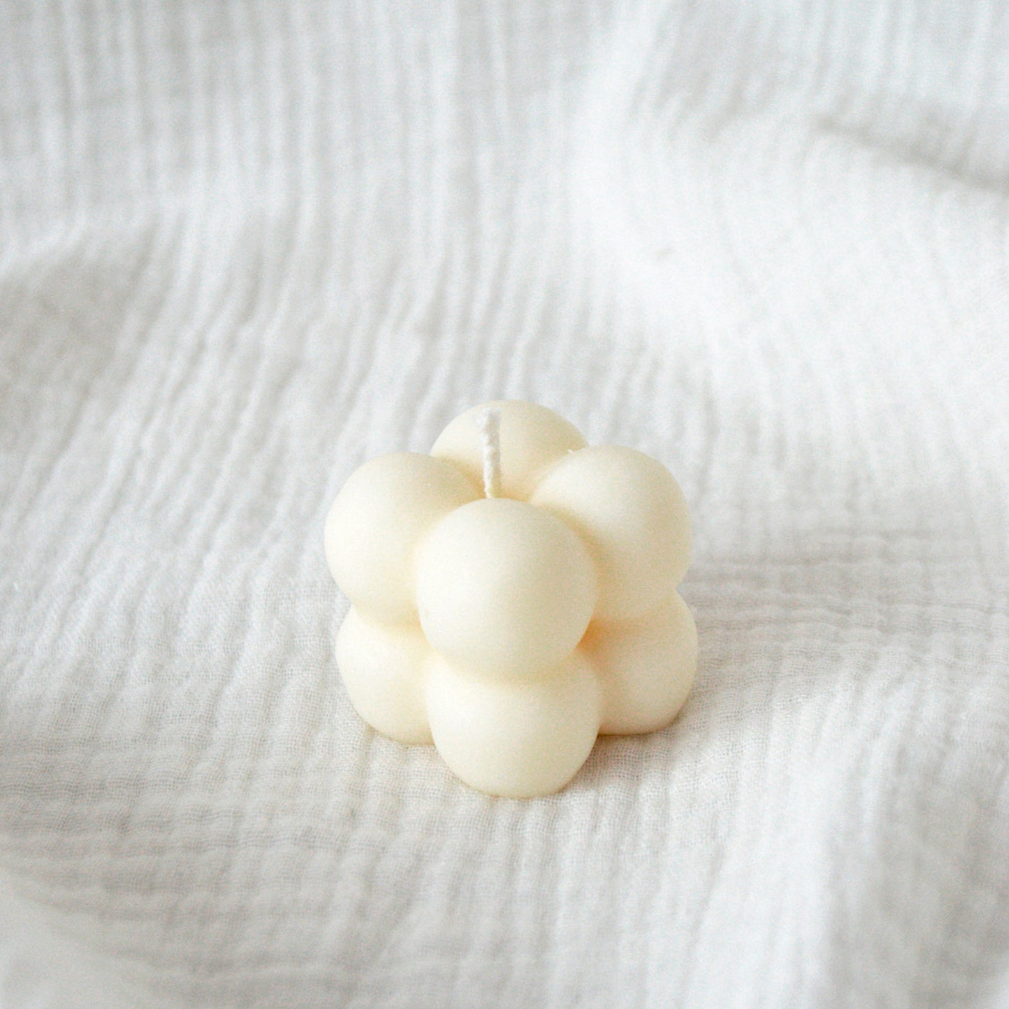 Bougie décorative Cube bulles Leya