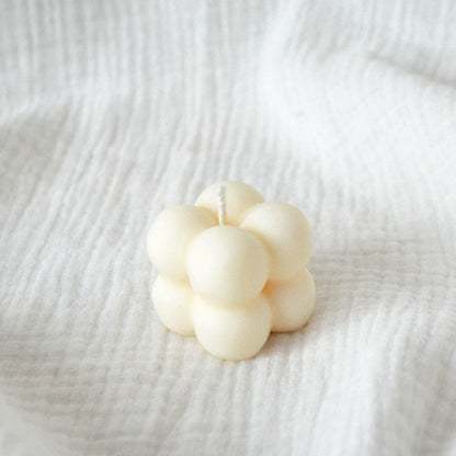 Bougie décorative Cube bulles Leya