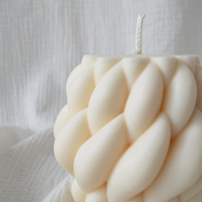 Bougie tressée décorative Jade