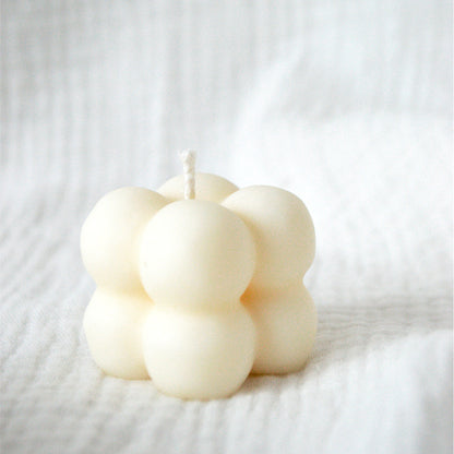 Bougie décorative Cube bulles Leya