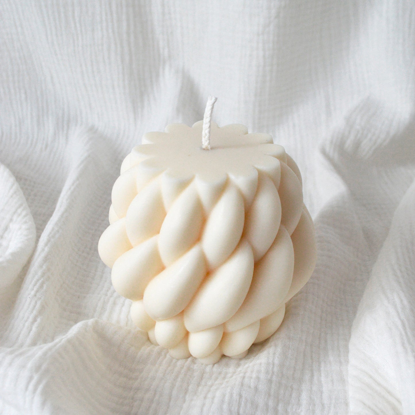 Bougie tressée décorative Jade