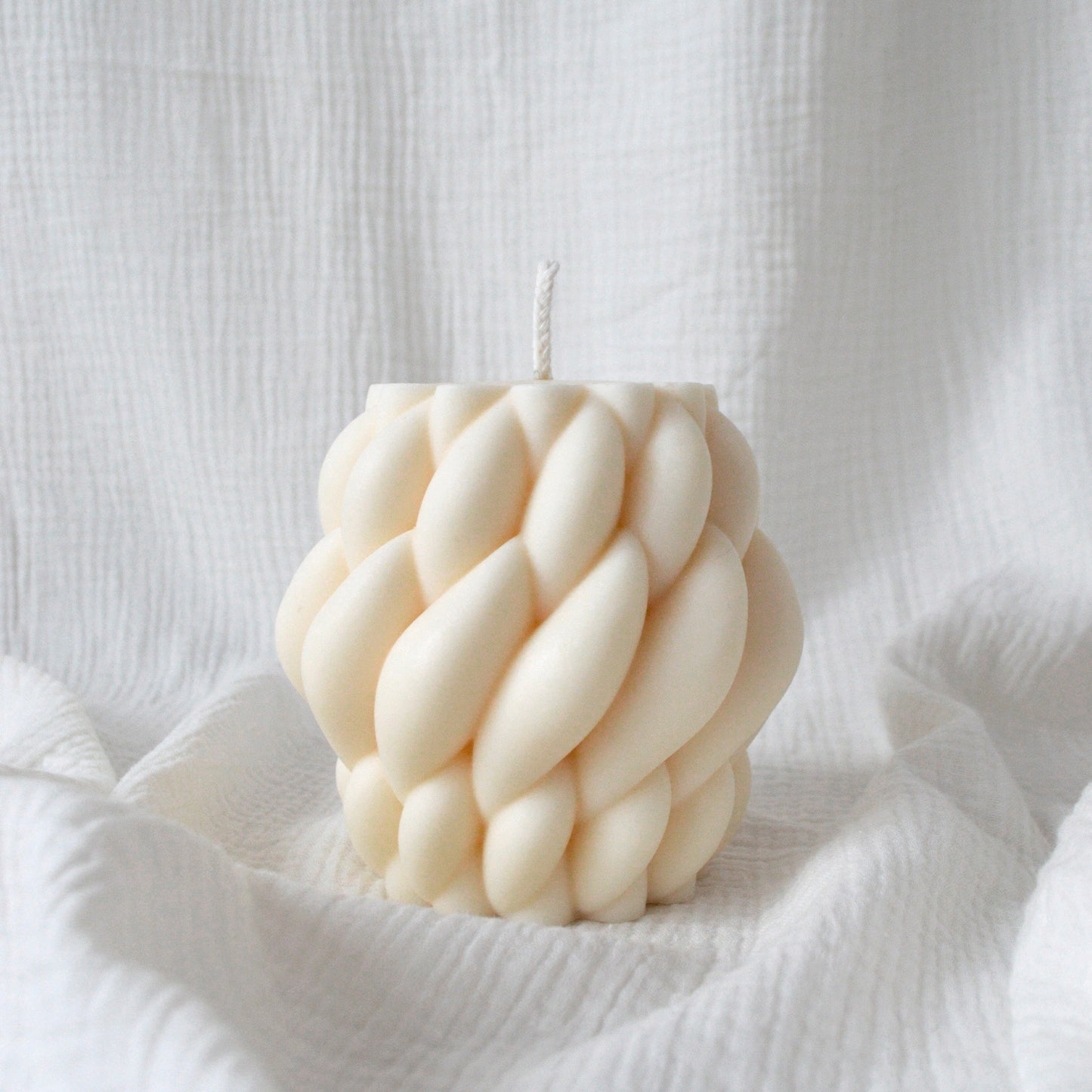 Bougie tressée décorative Jade