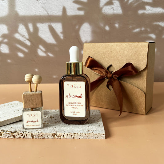 Coffret parfum voiture à clip + recharge