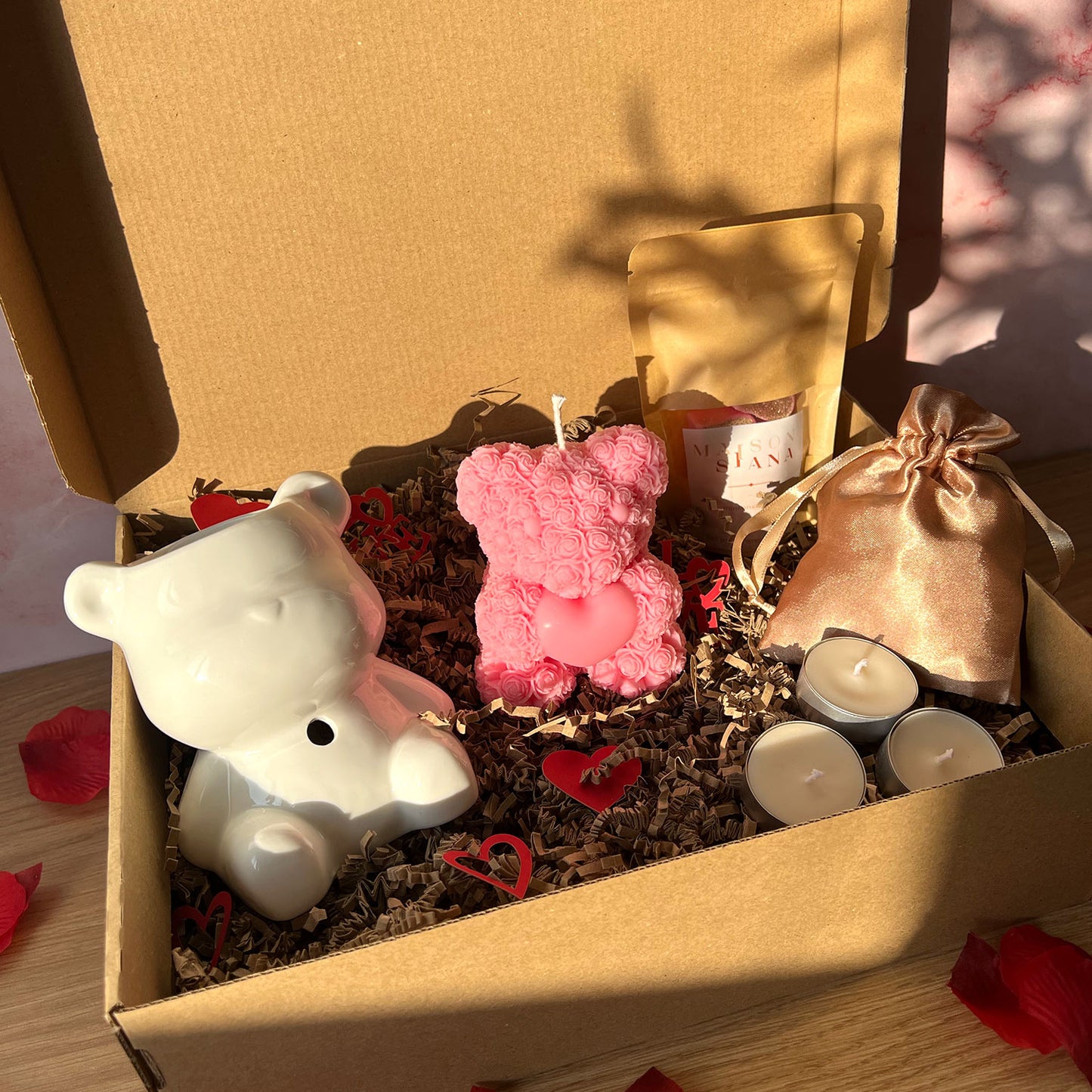 Coffret cadeau Nounours Rose