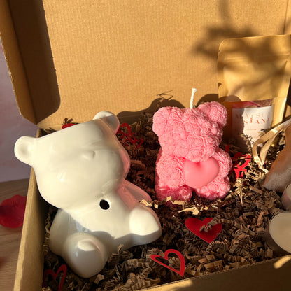 Coffret cadeau Nounours Rose