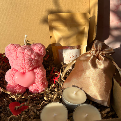 Coffret cadeau Nounours Rose