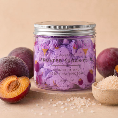 Savon fouetté Prune givrée