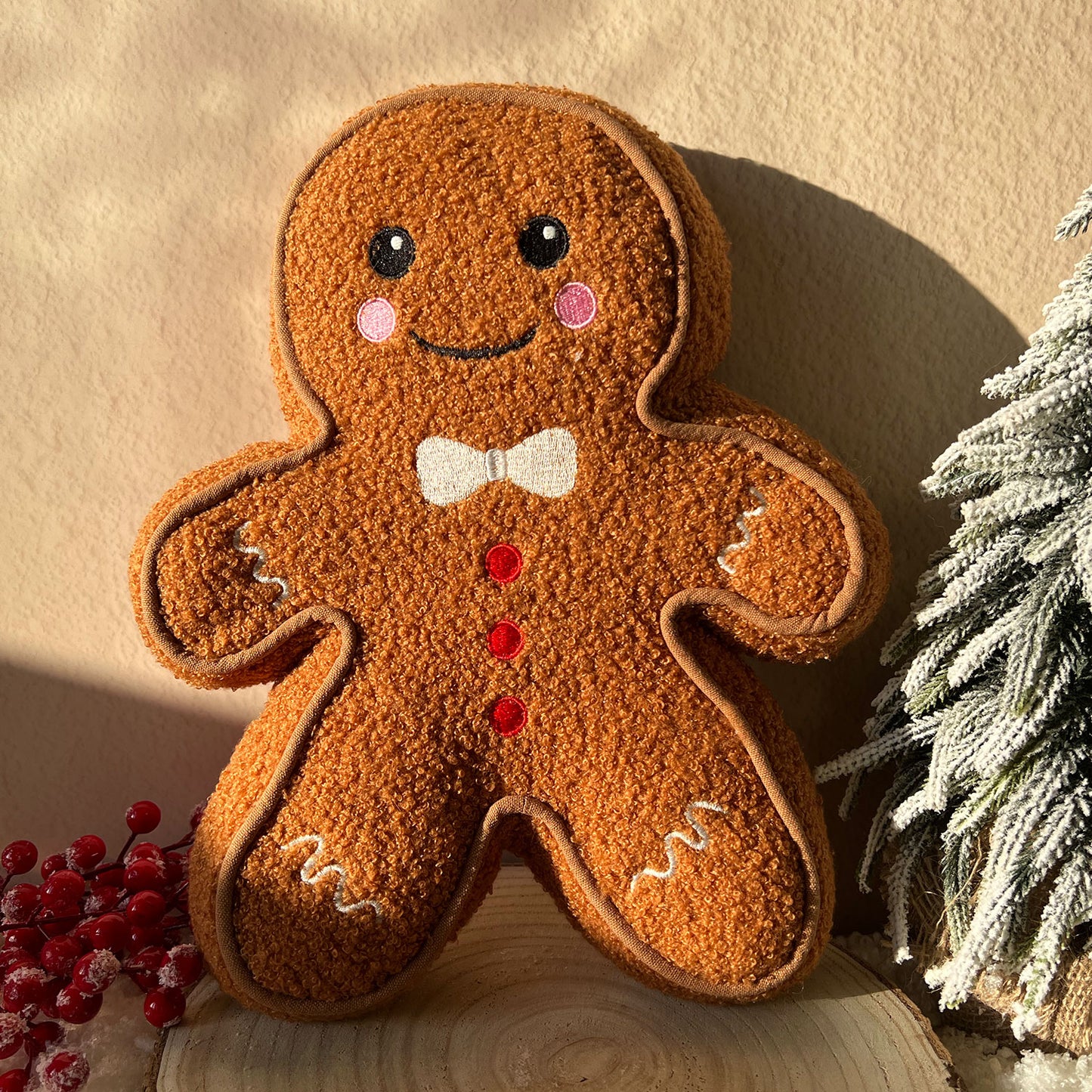 Coussin bonhomme pain d'épices Noël