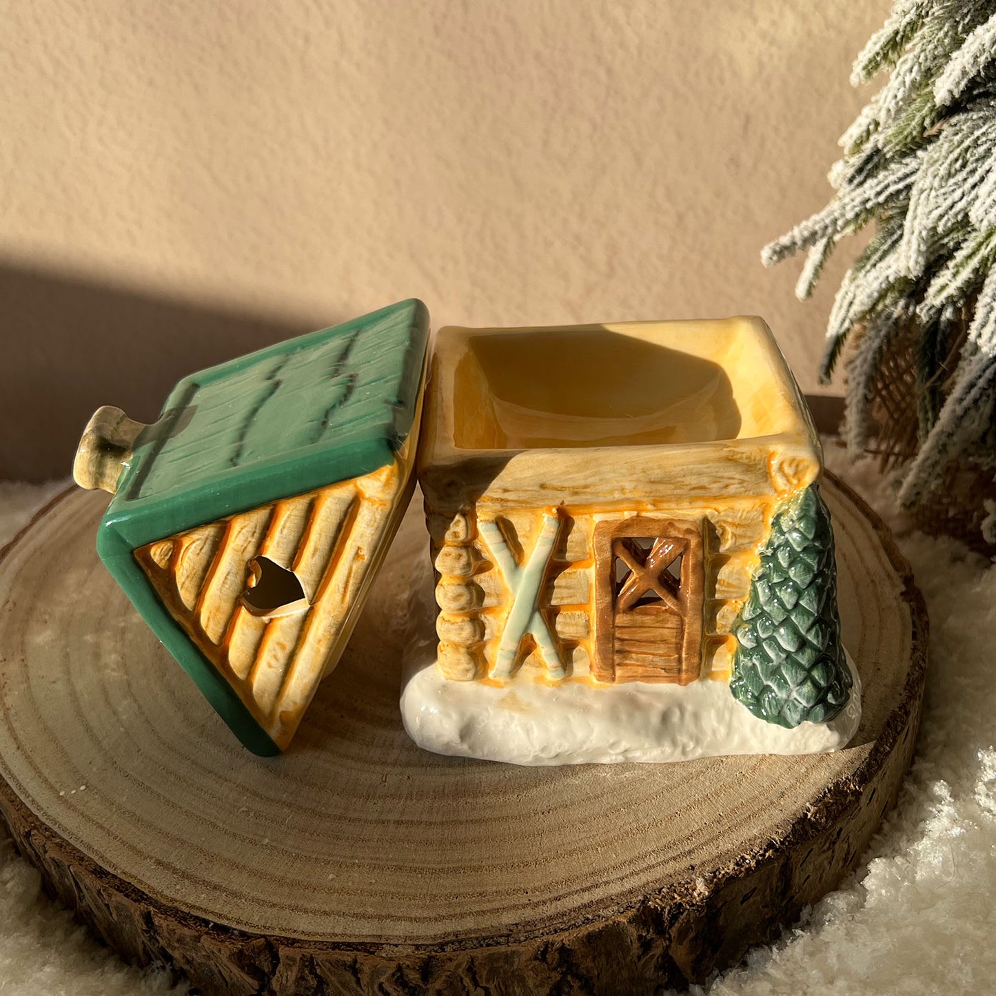 Brûle parfums Noël Chalet à la montagne