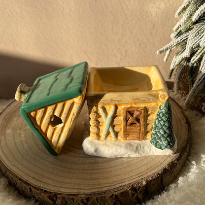Brûle parfums Noël Chalet à la montagne