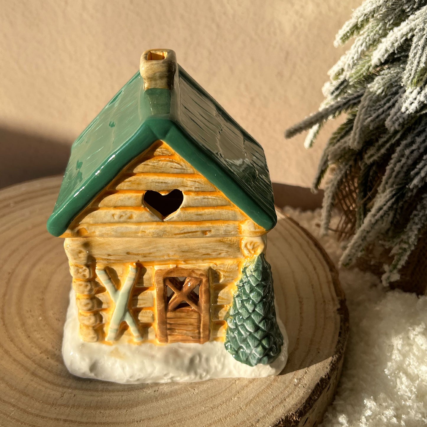 Brûle parfums Noël Chalet à la montagne