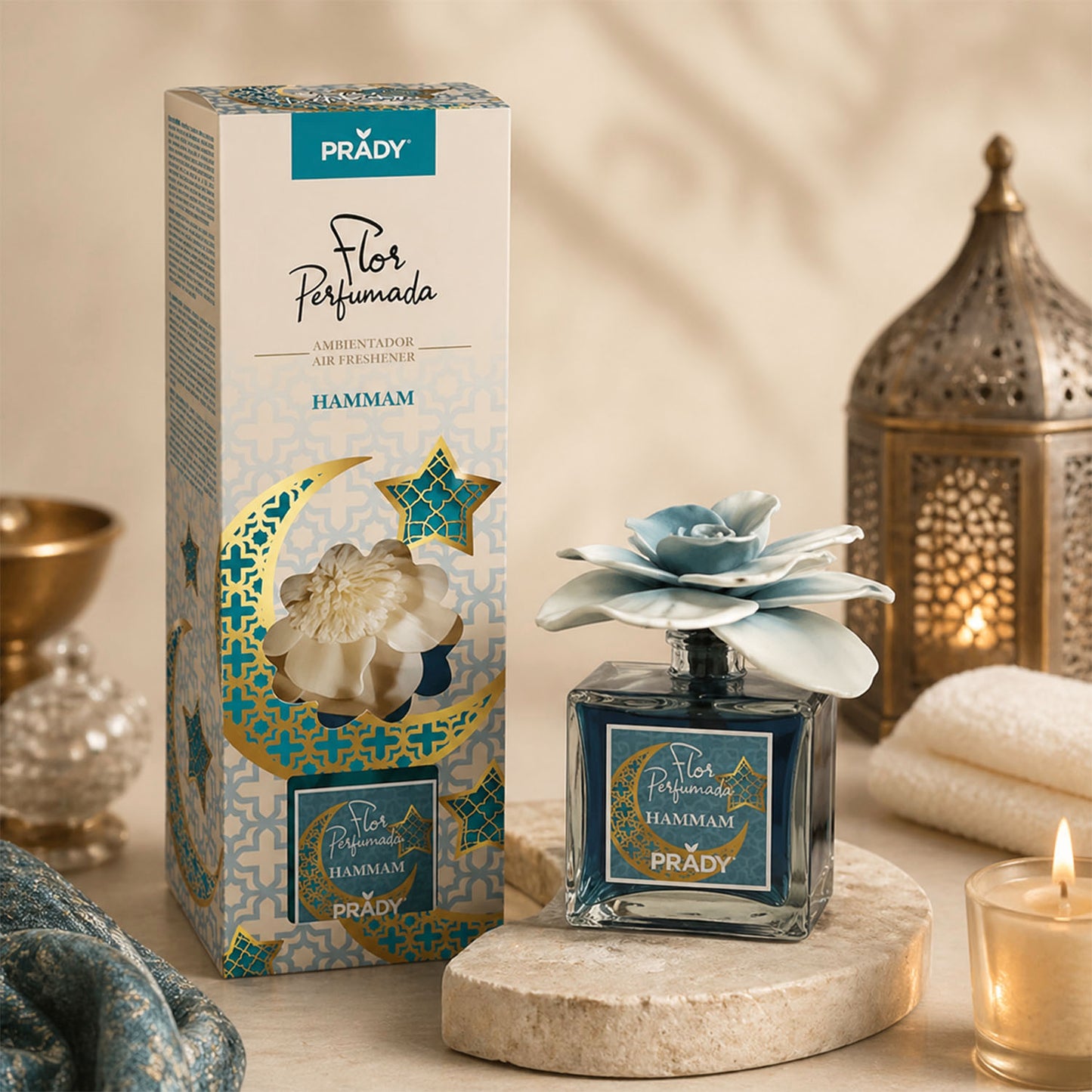 Diffuseur parfumé Hammam avec fleur